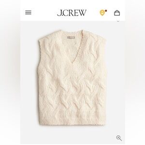 J. Crew Relaxed v neck sweater vest